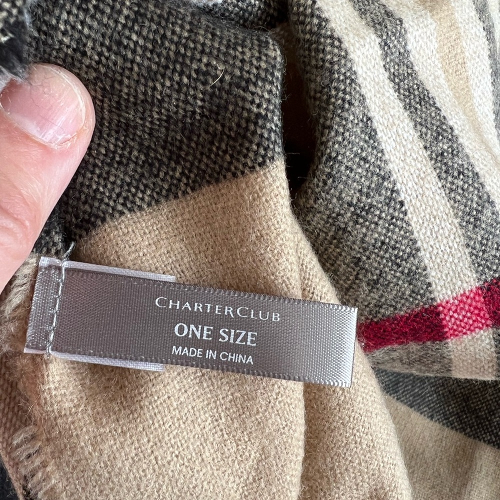 Plaid Ruana - Picture 5 of 6